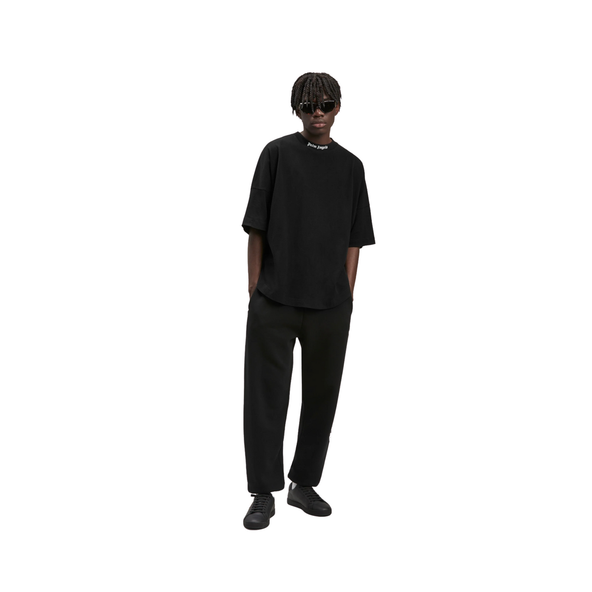 Palm Angels Classic Logo Tee - Black Oversized | Superior Shop