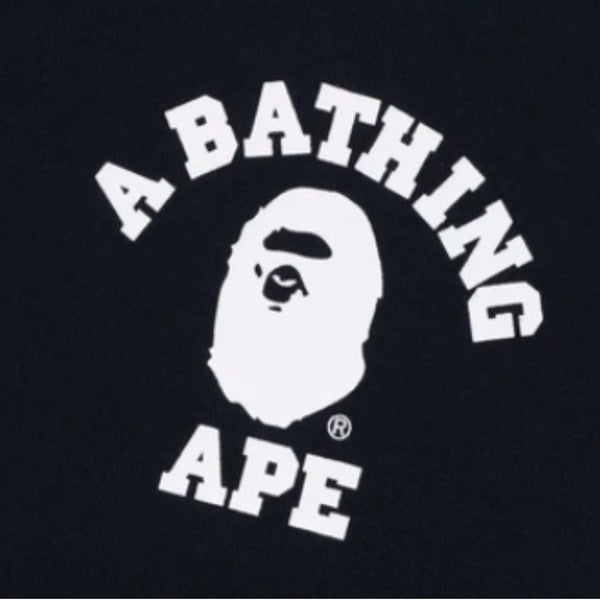 BAPE COLLEGE RELAXED FIT FULL ZIP HOODIE