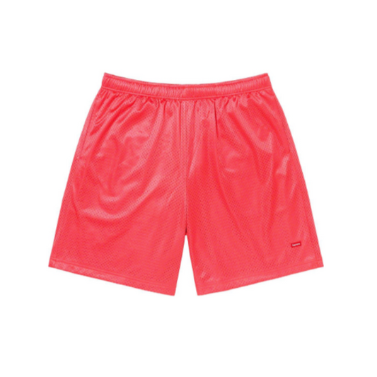 SUPREME Small Box Baggy Mesh Short 'Coral'