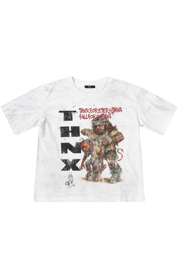THNX FOR NOTHING | Fall For Nothing Tee White