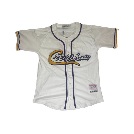 HEADGEAR CLASSICS - CRENSHAW KOBE WHITE 8 BASEBALL JERSEY
