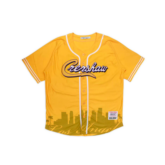 HEADGEAR CLASSICS - CRENSHAW KOBE YELLOW 24 BASEBALL JERSEY