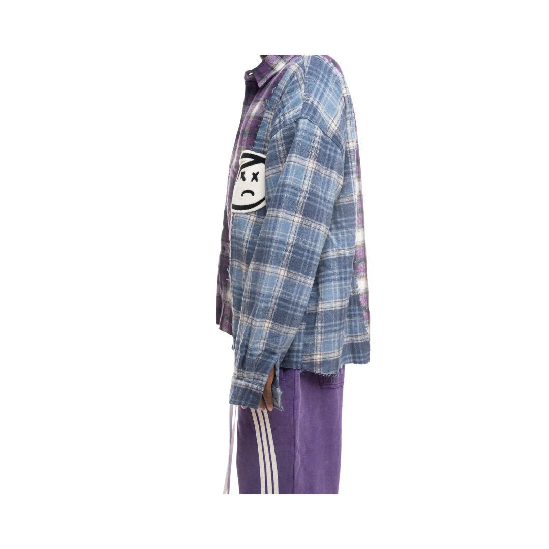 DON'T LET MOM FIND OUT CHENILLE BOY FLANNEL PURPLE