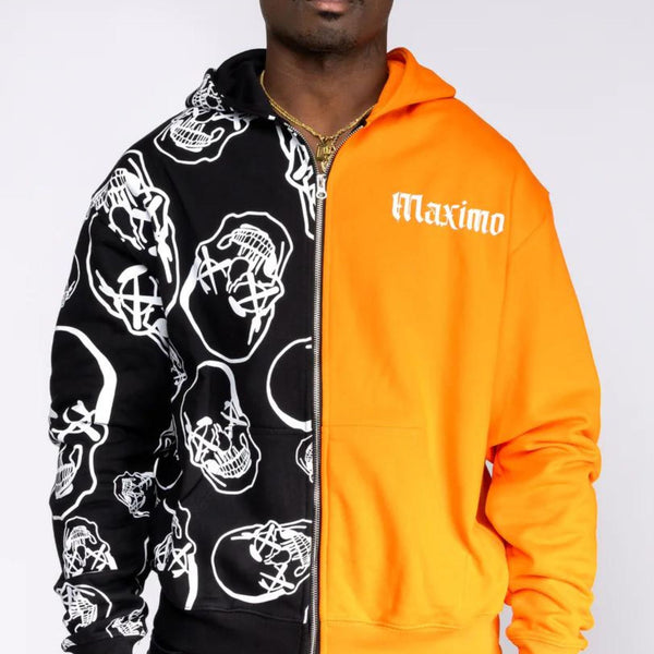 MAX SANITY SPLIT ZIP UP HOODIE