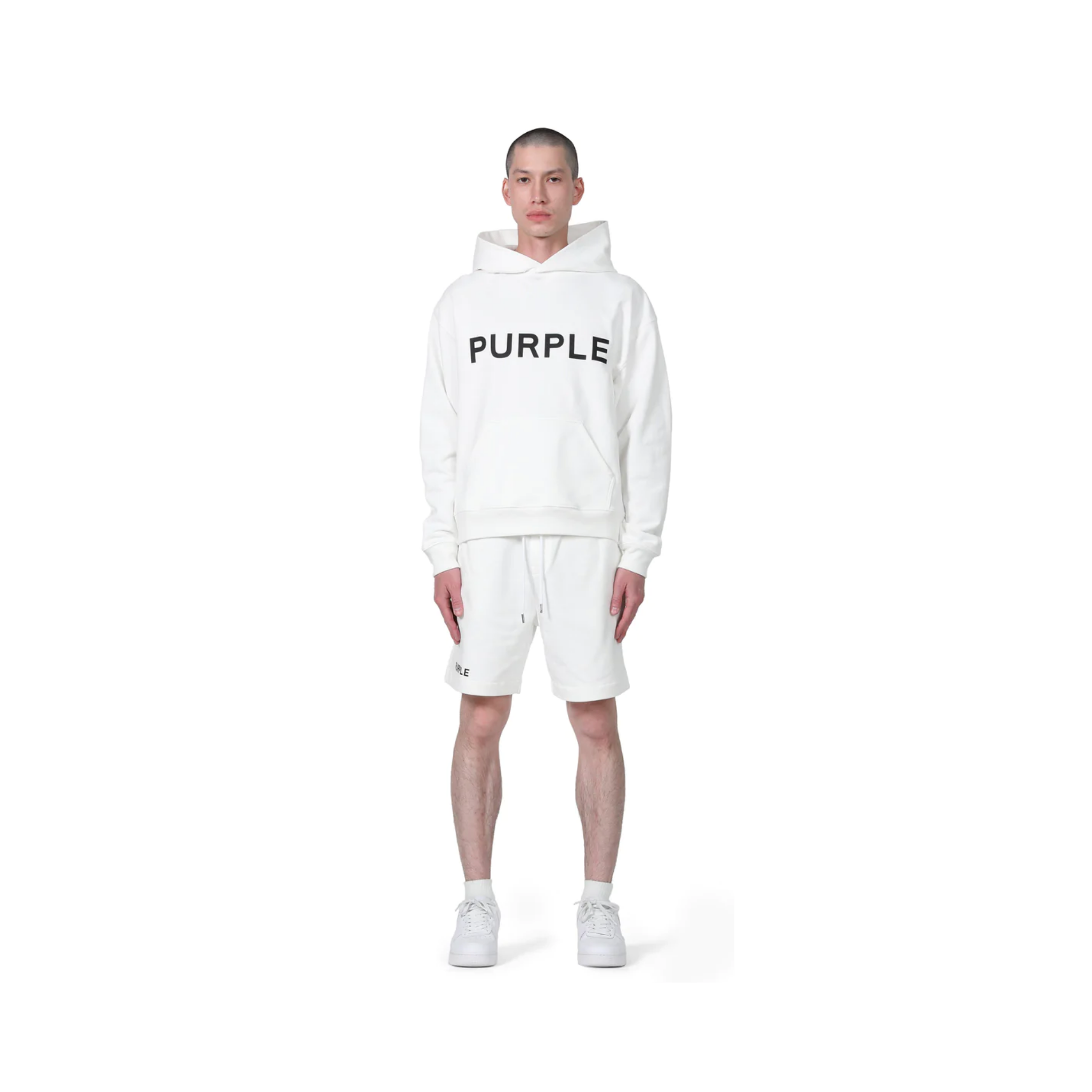 PURPLE BRAND FRENCH TERRY SHORT 'WHITE'