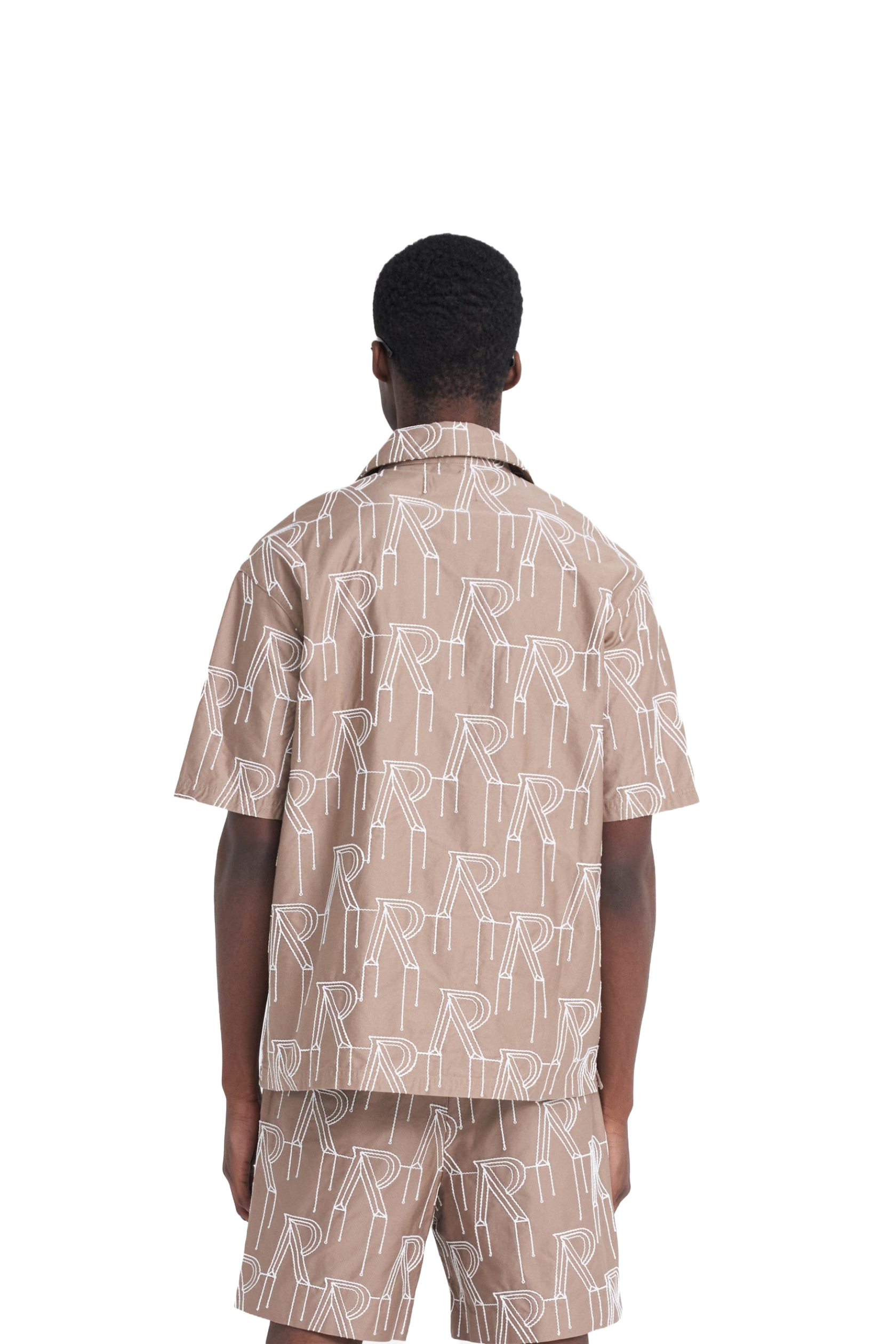 REPRESENT EMBROIDERED INITIAL OVERSHIRT