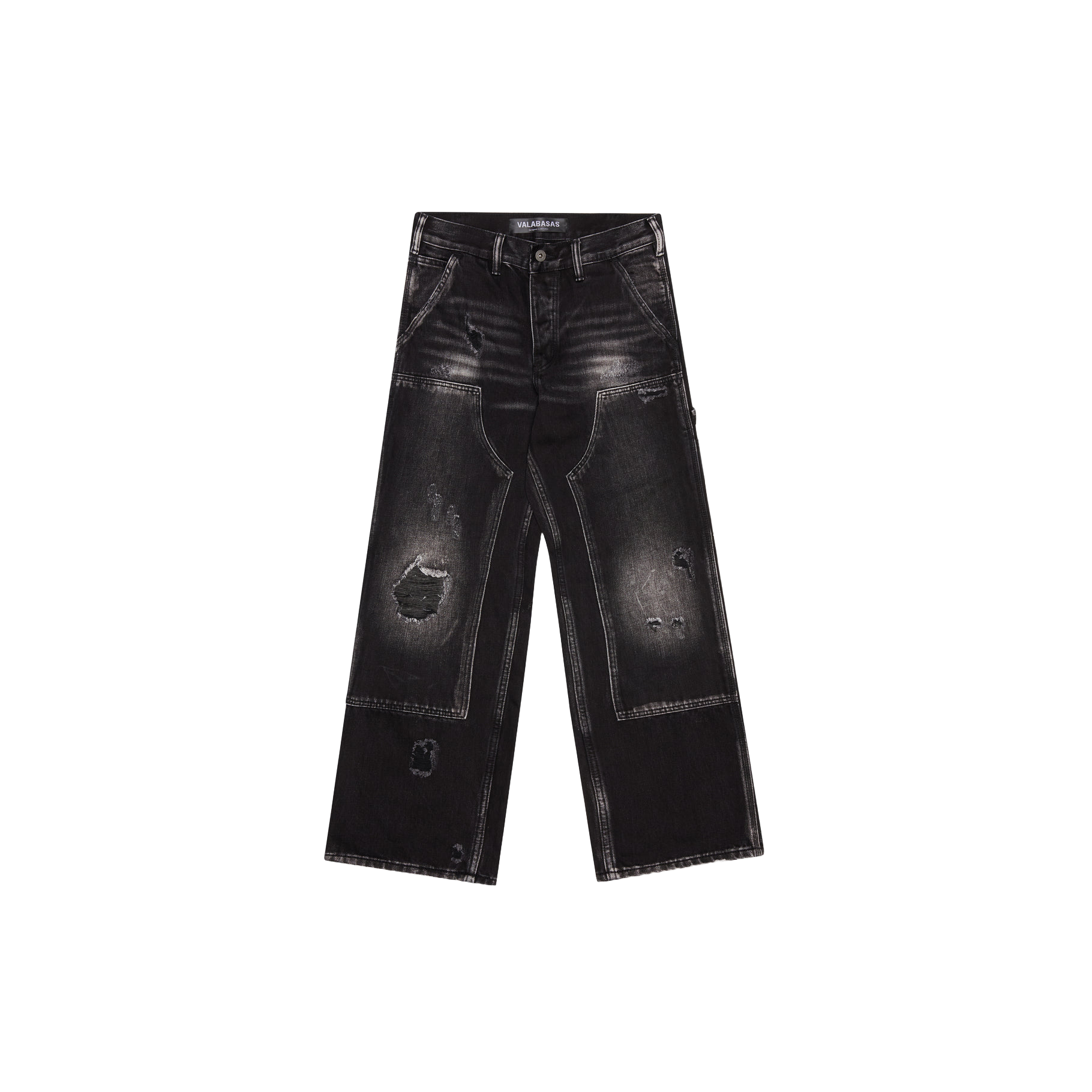 VALABASAS "INGENUITY" BLACK WASHED BAGGY JEAN