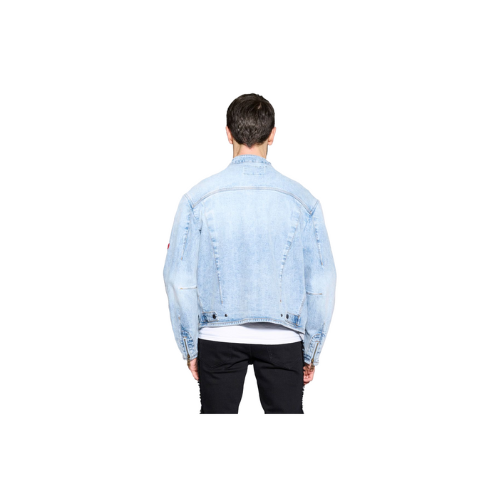 ANOM DENIM ZIP UP JACKET 