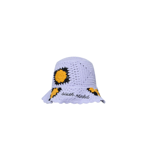 6TH NBRHD  "LIVIN" KNIT BUCKET HAT