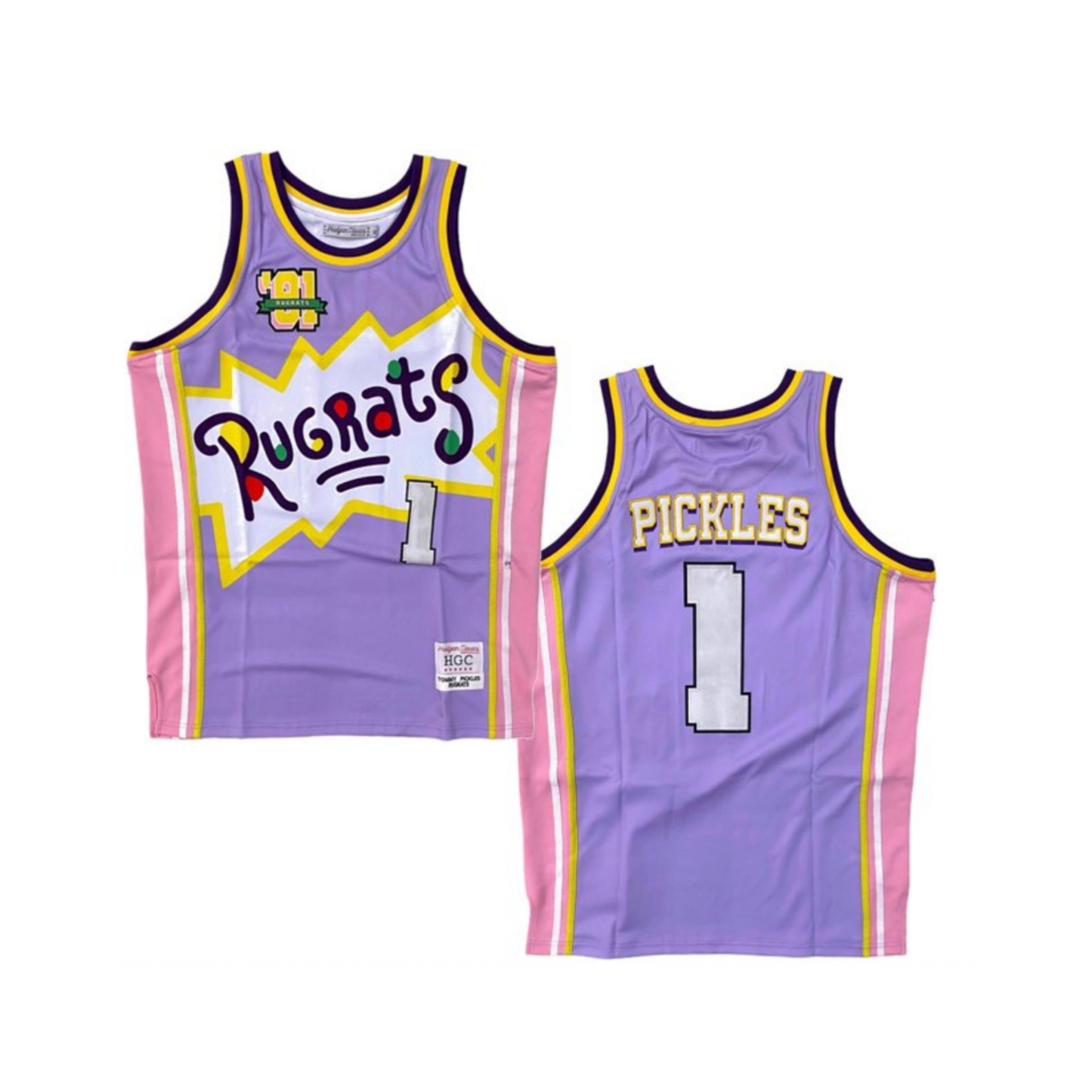 Rugrats Nickelodeon Men's Headgear Classics Big Logo Basketball Jersey