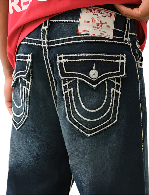 TRUE RELIGION VINNY ROPE STITCH SHORT FLAP
