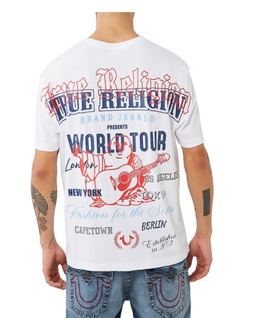 TRUE RELIGION 108772C RELAXED MULTI PRINT TEE