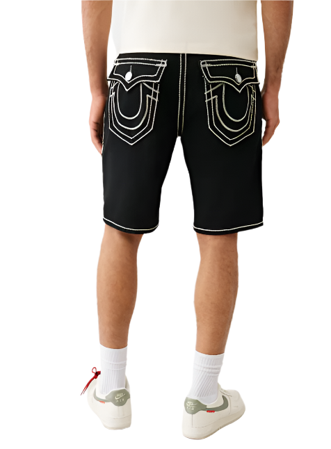 TRUE RELIGION BOBBY FLAP ROPE STITCH SHORT