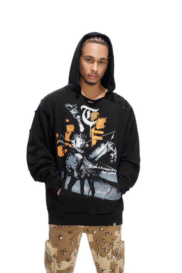 TRNCHS | Warrior In The Garden Hoodie (Vintage Black)