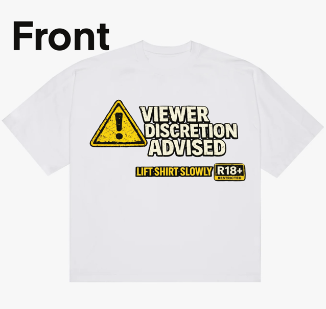 Viewer Discretion Graphis Tee