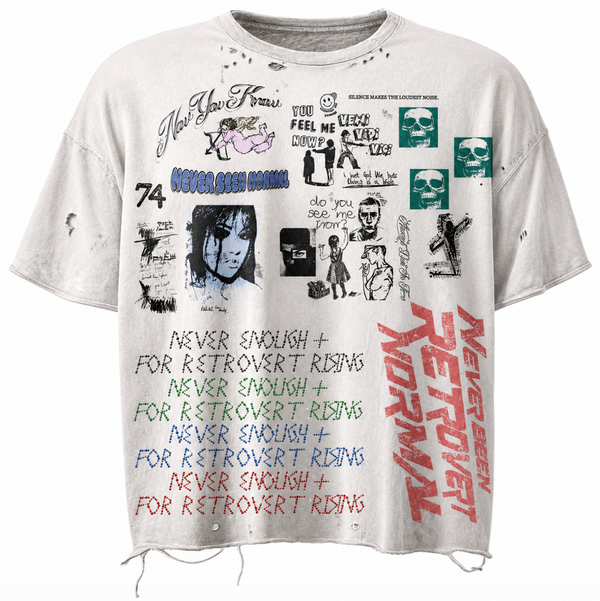 Retrovert Rhinestone Never Enough Tee