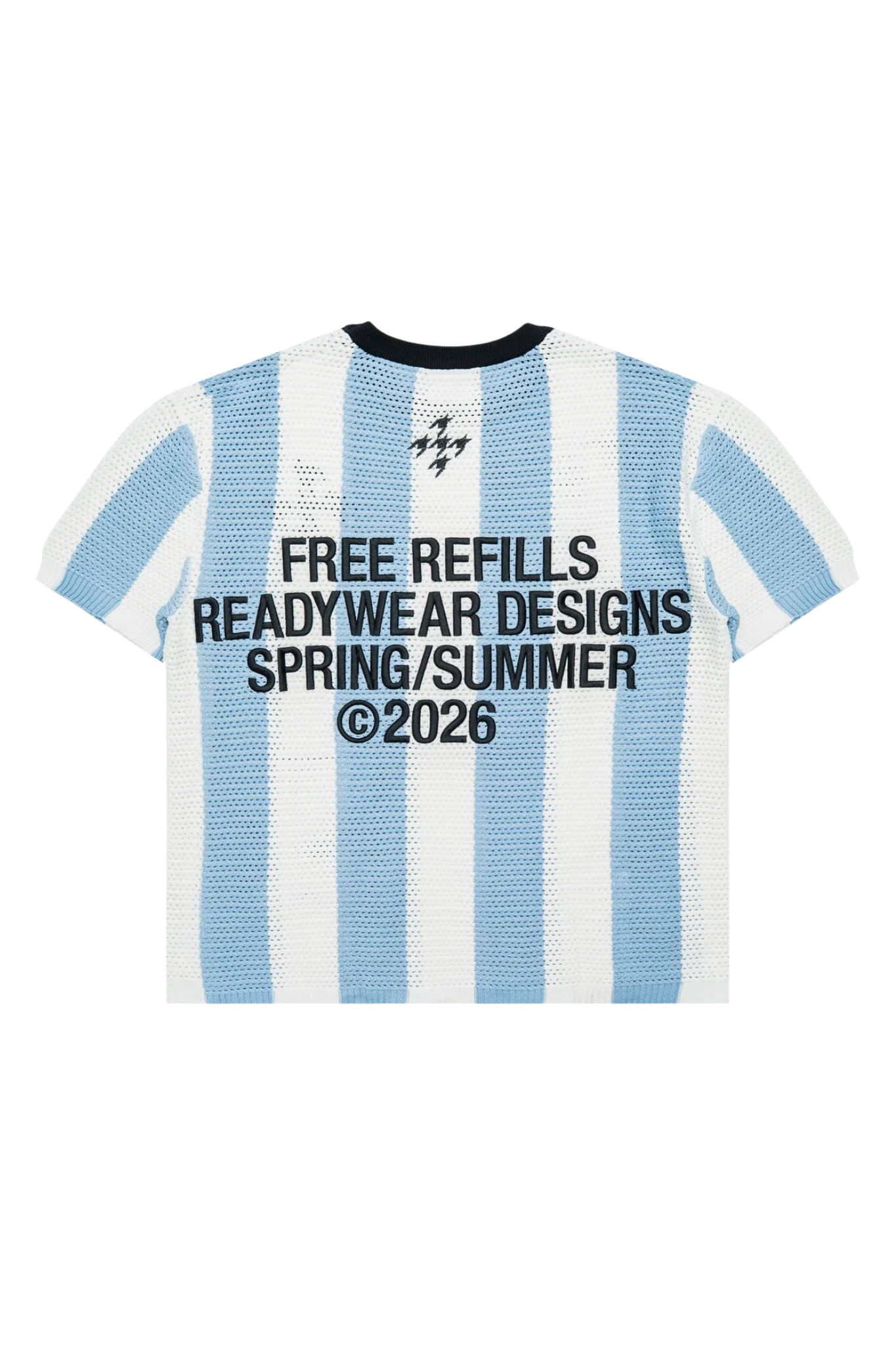 FREE REFILLS | Striped Crochet Knit Jersey