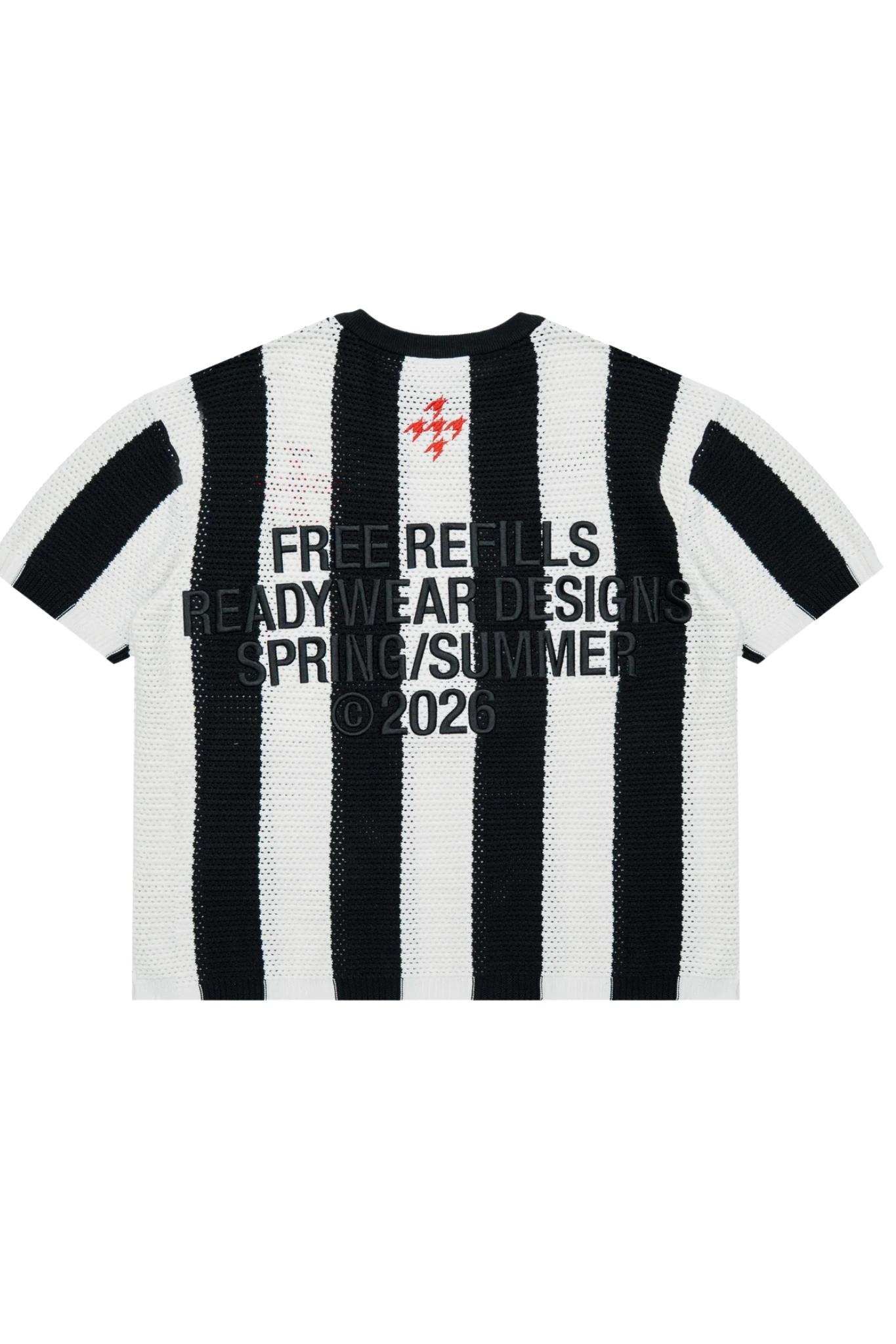 FREE REFILLS | Striped Crochet Knit Jersey