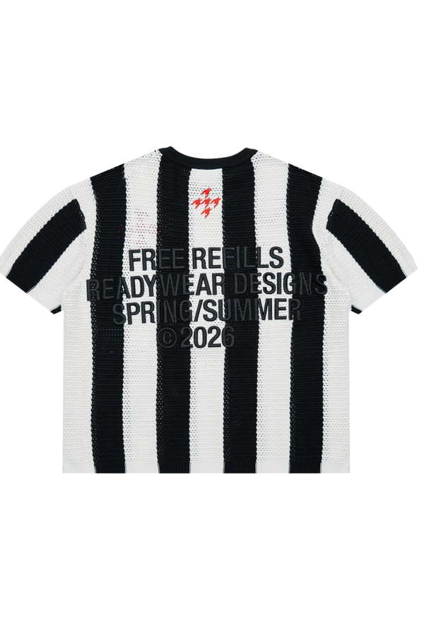 FREE REFILLS | Striped Crochet Knit Jersey