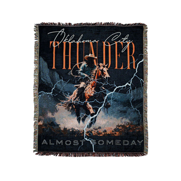 ALMOST SOMEDAY OKC THUNDER TAPESTRY BLANKET