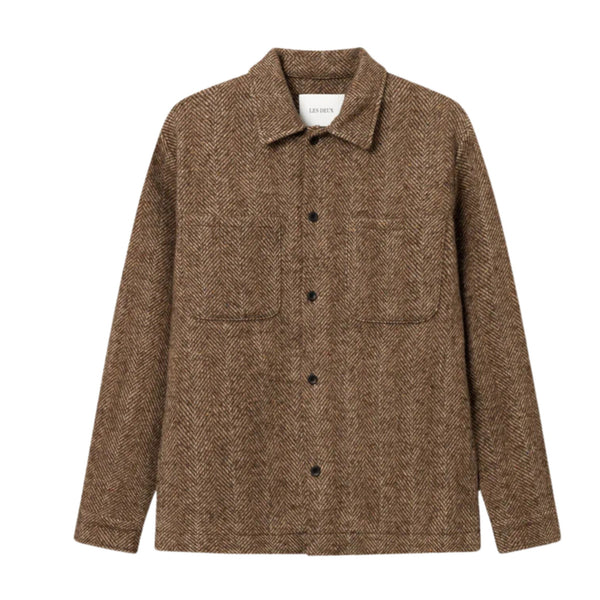 LES DEUX MILIAN HERRINGBONE OVERSHIRT