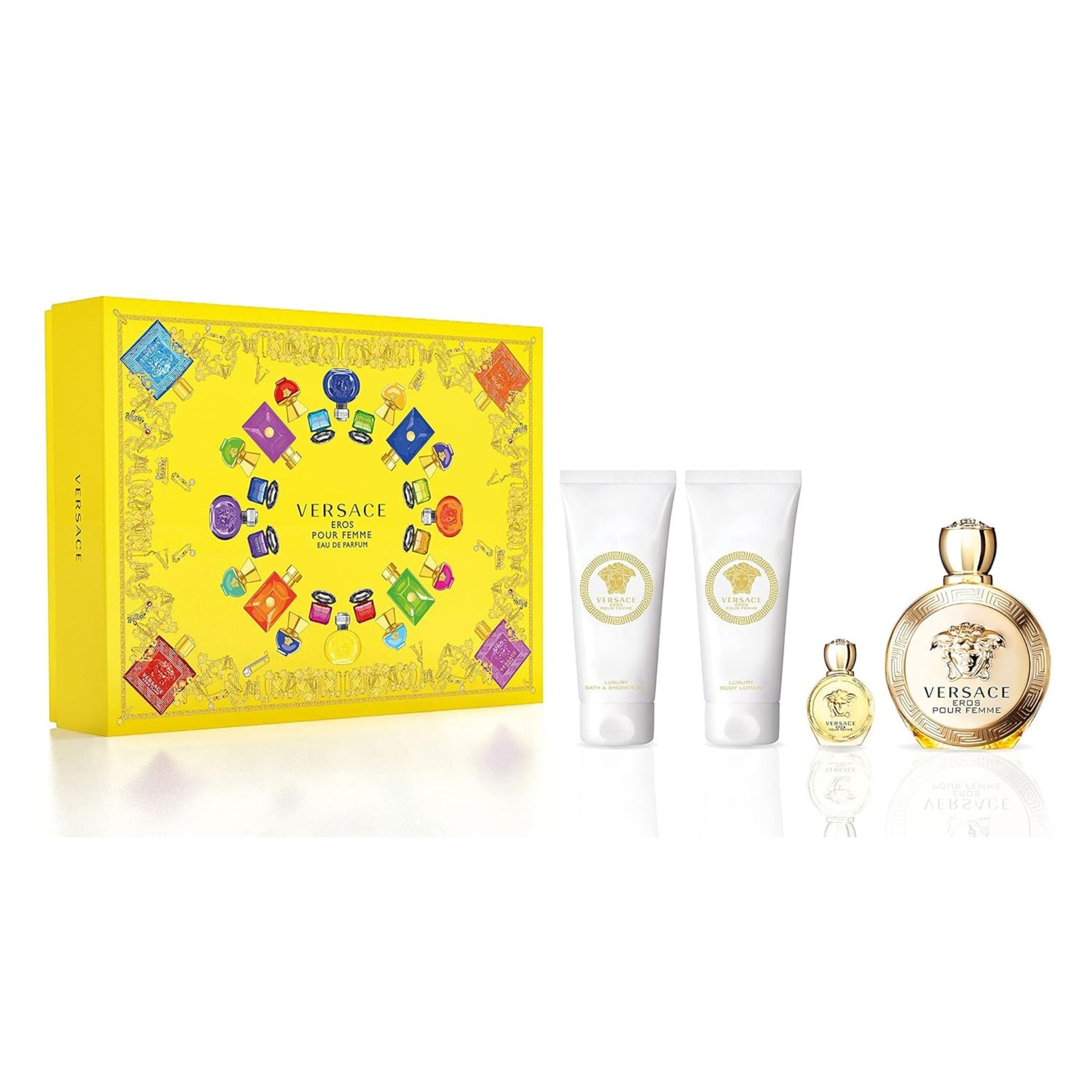 VERSACE EROS POUR FEMME 4 PC