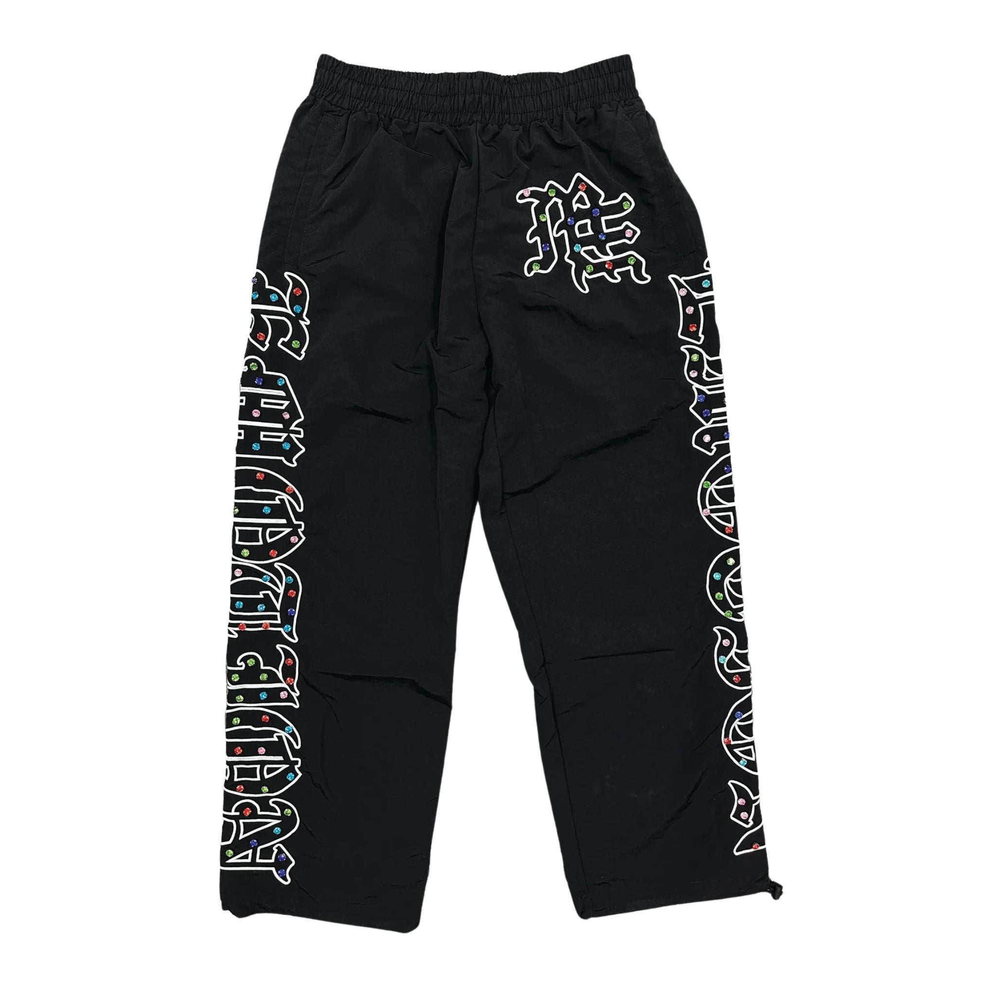 MIXED EMOTION ME PANT ME RHINESTONE NYLON PANTS
