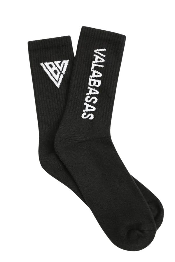 VALABASAS | Footprint Black Socks
