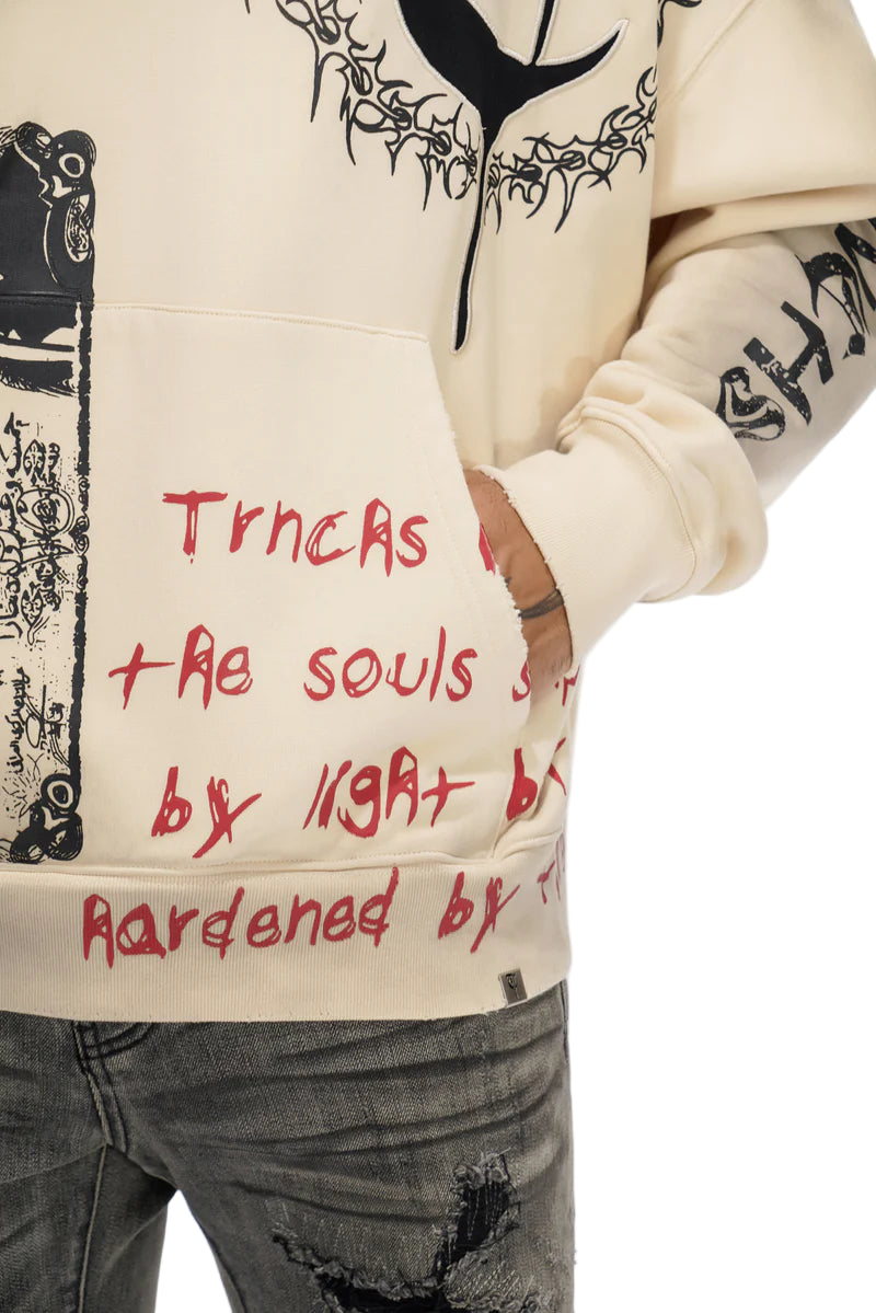 Trnchs Forged In Fire Off White Hoodie