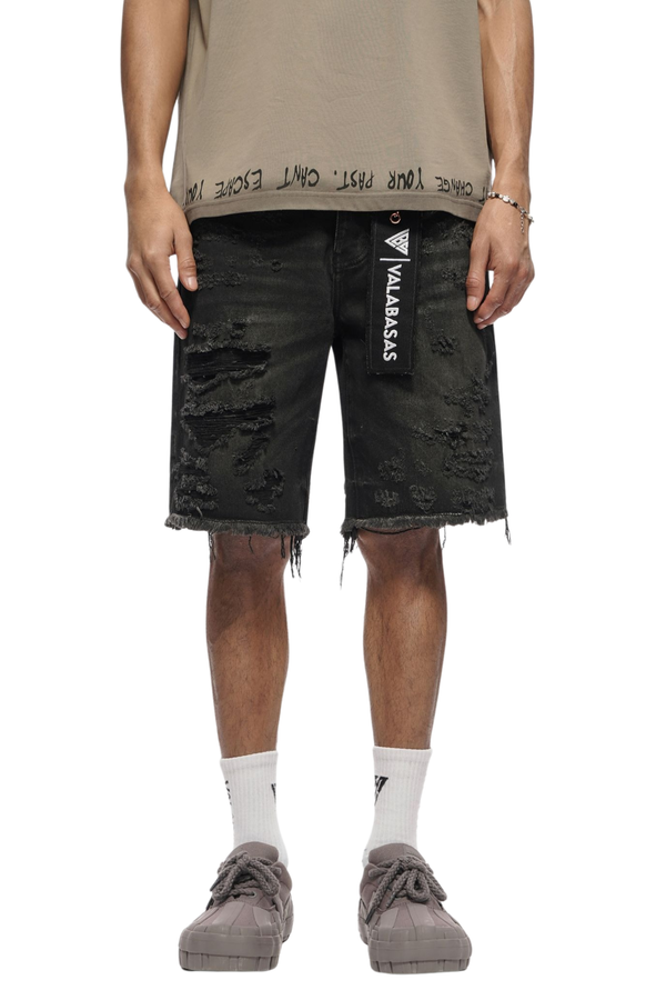 VALABASAS | Clipped Denim Shorts