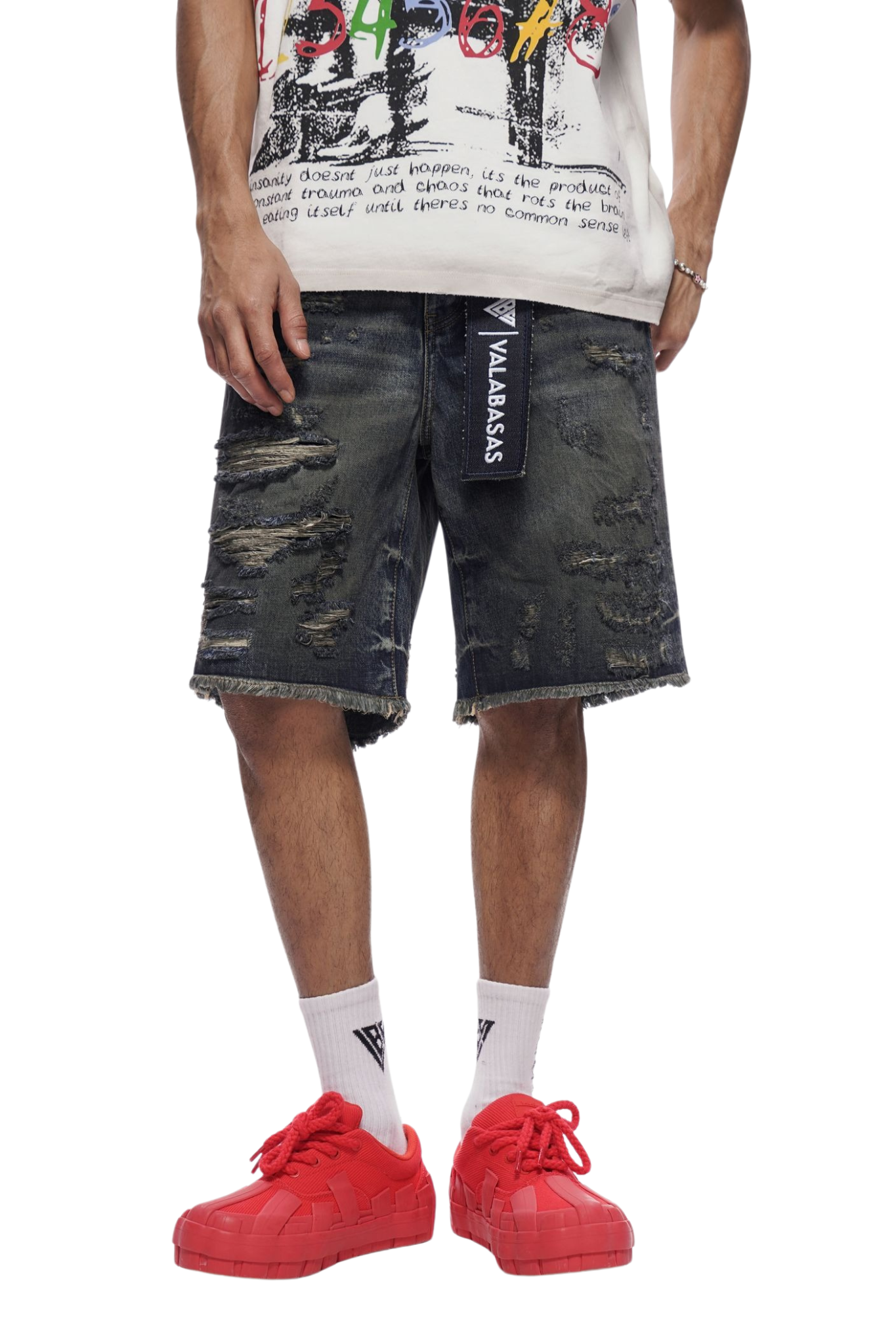 VALABASAS | "Clipped" Denim Shorts