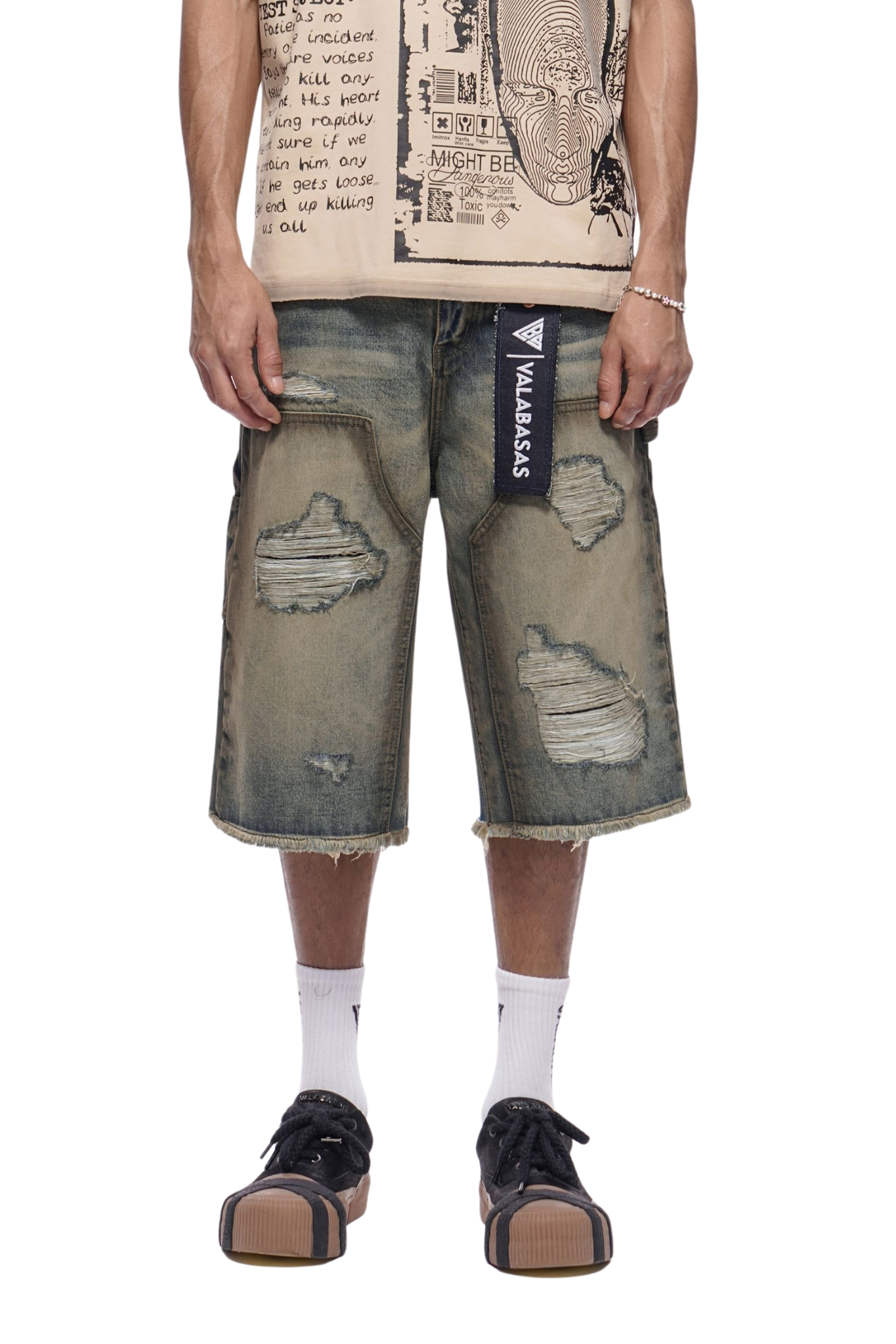 VALABASAS | "Revolt" Baggy Denim Shorts