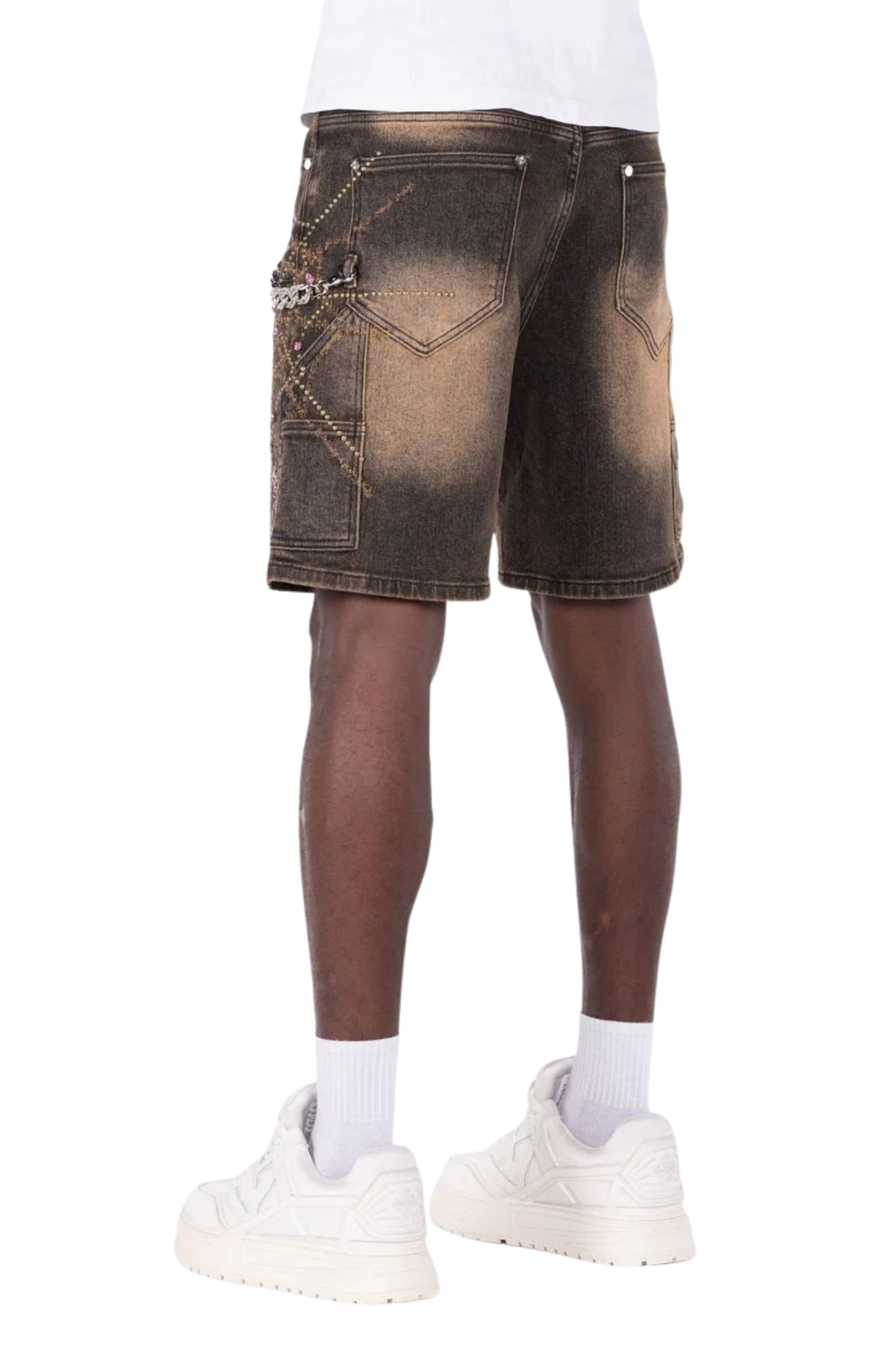 GUAPI | Vintage Brown Spider Shorts