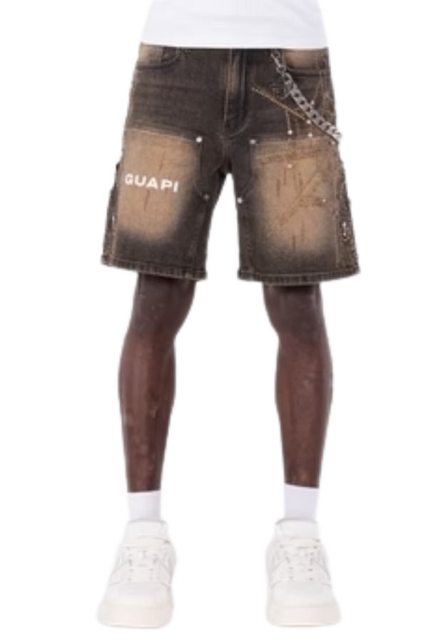 GUAPI | Vintage Brown Spider Shorts
