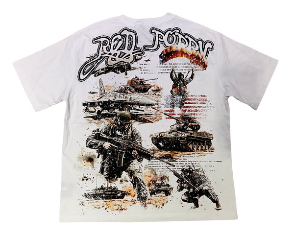 Red Poppy White T-Shirt