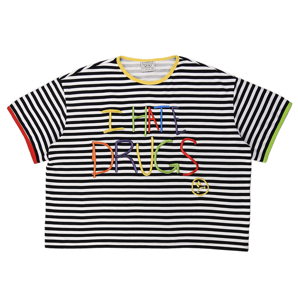 Syair Black “I Hate Drugs” Ringer Tee