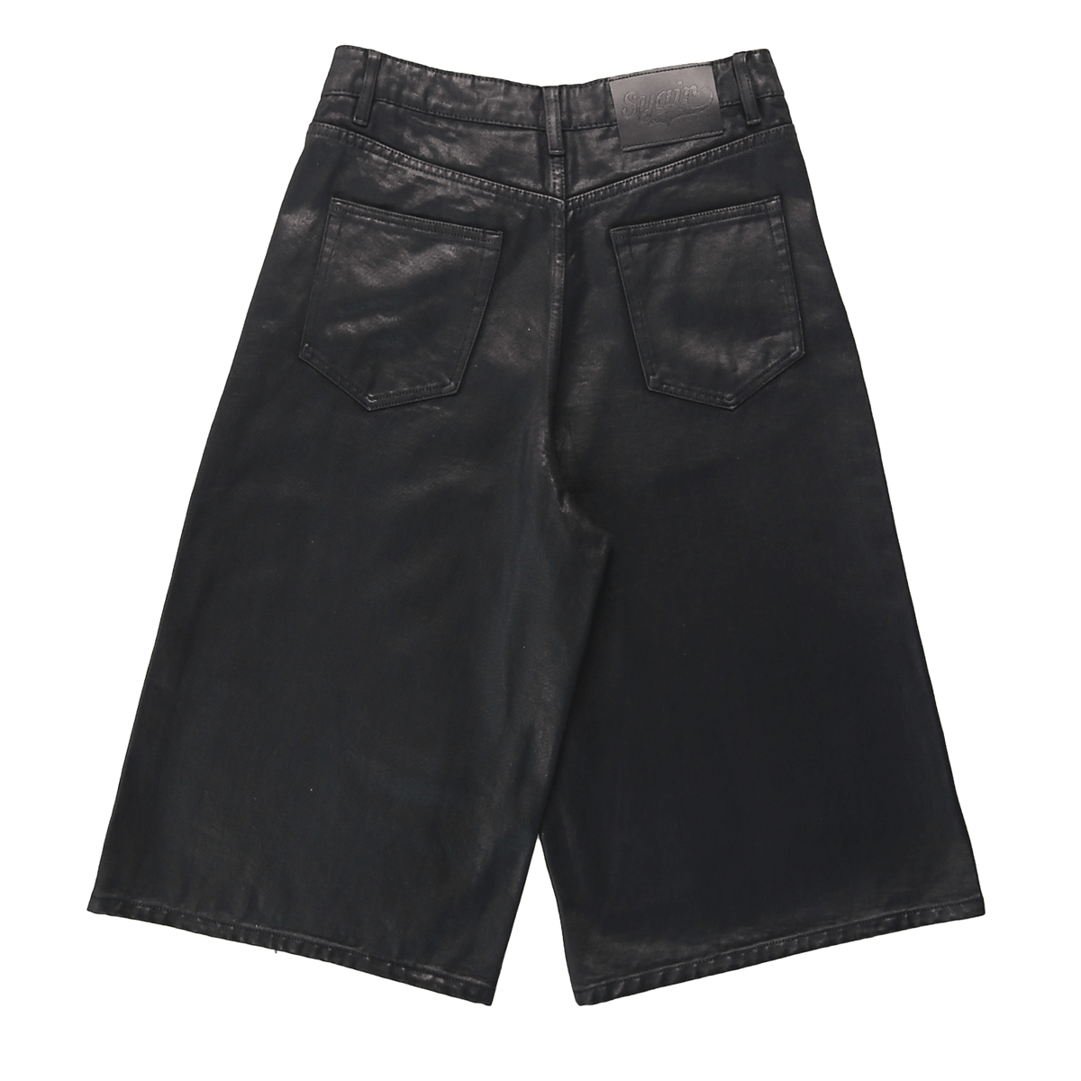 Syair Black Waxed Canvas Shorts