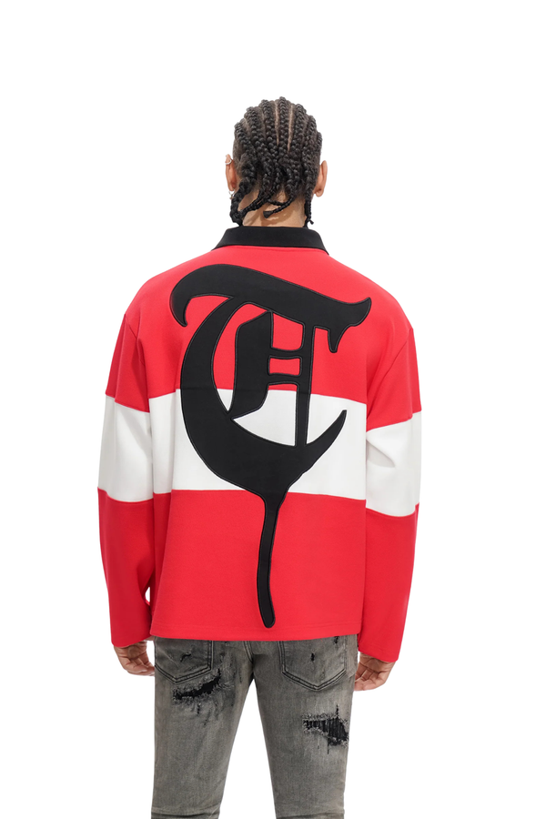 TRNCHS | Combat Polo (Red/White)