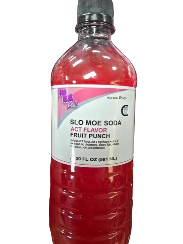 Slo Moe Act Flavor Fruit Punch Soda