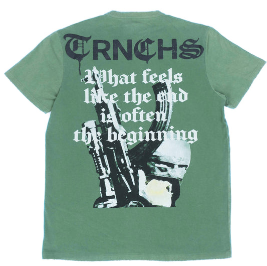 Trnchs TEE "Masked Solider" Vintage Olive Green