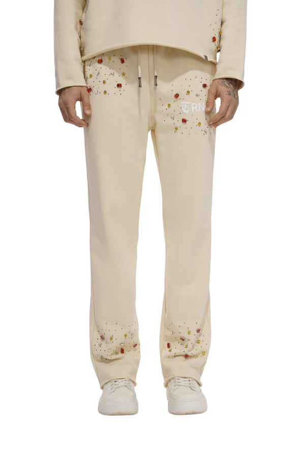 Trnchs | Blood Diamond Cream Sweat Pant