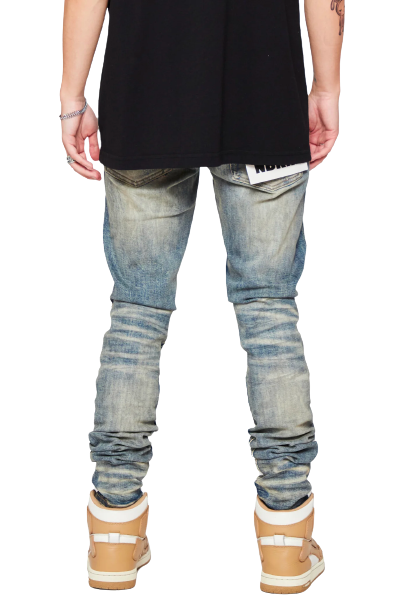 6TH NBRHD  "DIRT ROAD" DENIM SKINNY