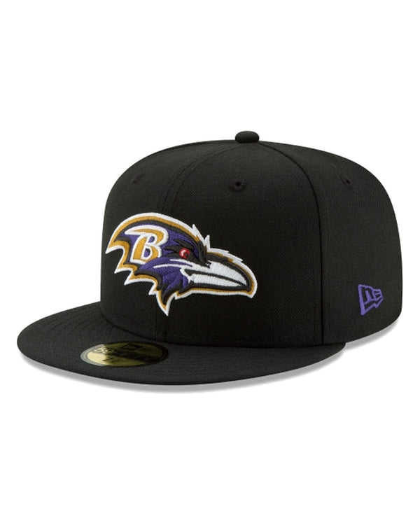 New Era Baltimore Ravens 59FIFTY fitted hat, black