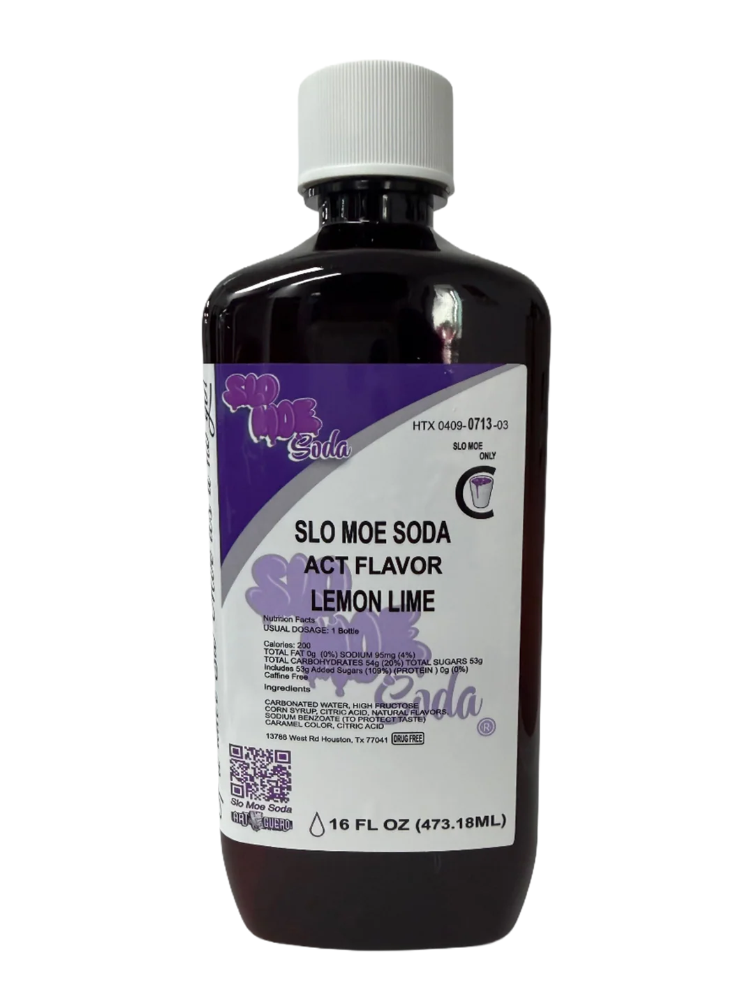 Lemon Lime w/ Act Flavor Soda - 16oz Pint Series