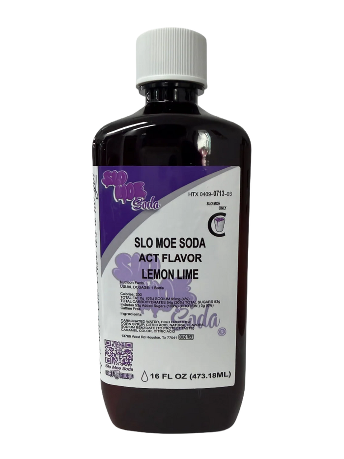 Lemon Lime w/ Act Flavor Soda - 16oz Pint Series