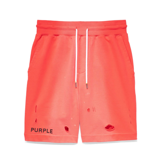 PURPLE BRAND FRENCH TERRY SHORT 'POPPY RED'
